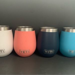 Reserved - 4 yeti wine glasses cups